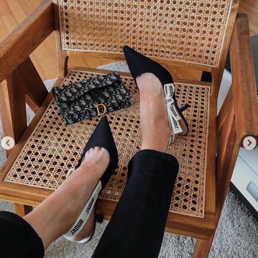 Dior J'Adior Slingback Pump on Black Size 40